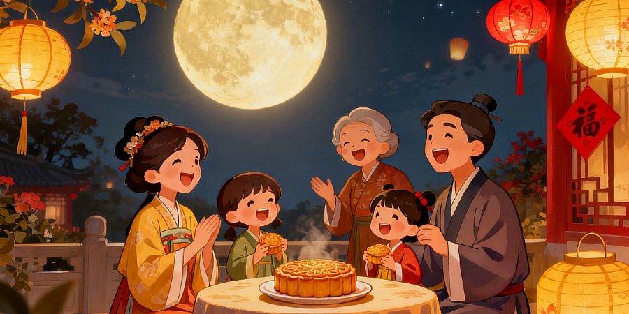 祝您：中秋安康 阖家团圆 月圆人安 万事顺遂